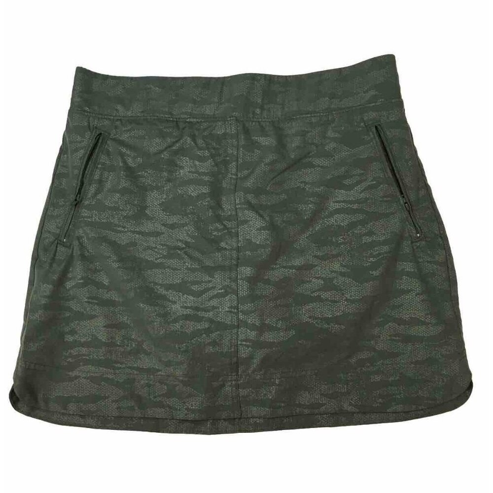 Med Orvis Womens Skort Green Skirt Tennis Golf Hiking Pickelball Casual Pull On